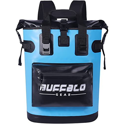 Buffalo Gear Cooler Backpack18L,30L Leakproof Camping Backpack Cooler Insulated Cooler for Picnic Beach Hiking Park Fishing