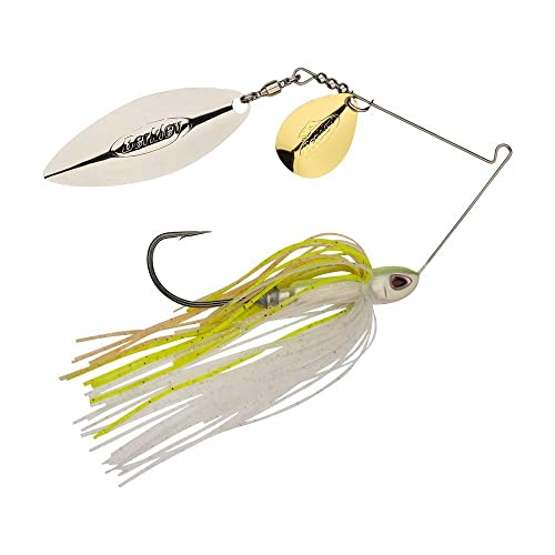 Berkley Power Blade Compact Fishing Spinnerbaits - color: E2 Magic/Gold + Silver, size: 1/2 oz - Colorado Willow
