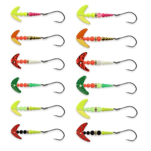 Mack's Lure Wedding Ring Spinner - Salmon Tech - color: UV Copper Gold/Orange Red Black Nickel