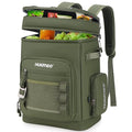Hulongo Large Waterproof Insulated Cooler Backpack for Men & Women, Leak Proof Cooler Backpack for Camping, Beach, Fishing, Picnic, Travel, Outdoor, 30L, 48Cans - color: green