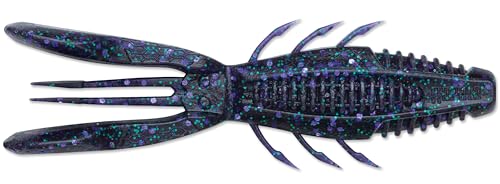 CrushCity Bronco Bug Soft Plastic Bass Lure, Dual-Action Creature Bait with Hinged Arms & Subtle Leg Movement - color: Candy Bug, size: 4"
