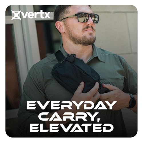 Vertx Everyday Tactical Fanny Pack + - 100% Nylon Fanny Pack for Men and Women with CCW-Ready Design and Rapid Access Tab - Wolf Grey - 2L - color: Wolf Grey, style: Everyday Fanny Pack +