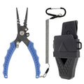 Reaction Tackle Fishing Pliers, Stainless Steel Saltwater Pliers with Braid Cutter, Hook Remover and Crimper, Teflon Coated with Sheath and Lanyard - size: 6" Straight