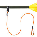 Kayak Paddle Leash, Paddle Leash Lightweight Coiled Kayak Rod Leashes for SUP Kayaking Canoing Fishing Boating - color: Orange-1 Pack