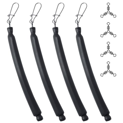 Dragging Weights for Catfishing Trolling, Drifting Dragging Sinkers, Bottom Search Lead Stick Weights and 3 Way Rig - style: 1oz, 4-pcs