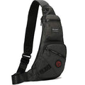 NICGID Sling Bag Chest Shoulder Backpack Crossbody Bags Casual Daypack for Men Women - color: Black-1
