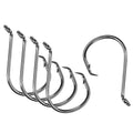 PATIKIL Fishing Circle Hooks, Carbon Steel Offset Hook with Barbs for Freshwater Saltwater - size: 42mm/1.65"