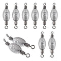 Hitefu Fish Weight Sinkers, Inline Weights Lead Fishing Weights Trolling Sinkers, Egg Sinkers for Bottom Fishing (3/8, 1/2, 3/4oz) - size: 3/8oz