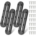 Mellbree Kayak Track, 7Inch Kayak Rail Mount Kayak Low Profile Track for Fishing Rod Holder, Fish Finder, Cup Holder, Anchor Cleats 4Pack - size: 7 inch - 4pcs