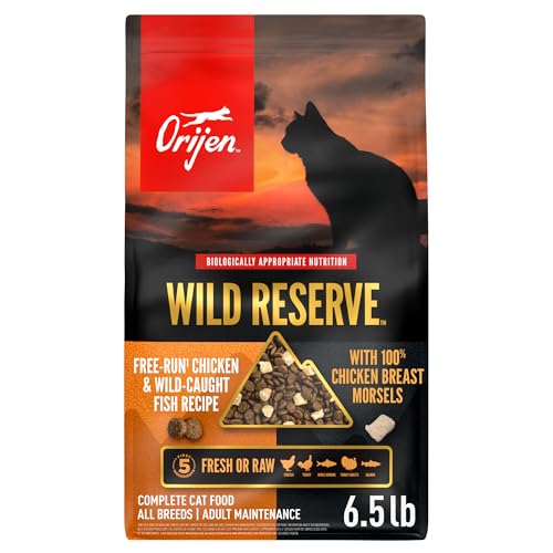 ORIJEN Wild Reserve Dry Cat Food Free-Run Chicken & Wild-Caught Fish Recipe 6.5lb Bag - size: 6.5 Pound (Pack of 1)