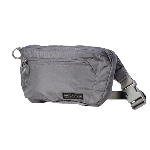 Eberlestock Bando Bag - Tactical Men's Fanny Pack w/Adjustable Waist Belt, Zippered Pockets, Compact Lightweight Belt Bag - color: Gray, size: X-Large