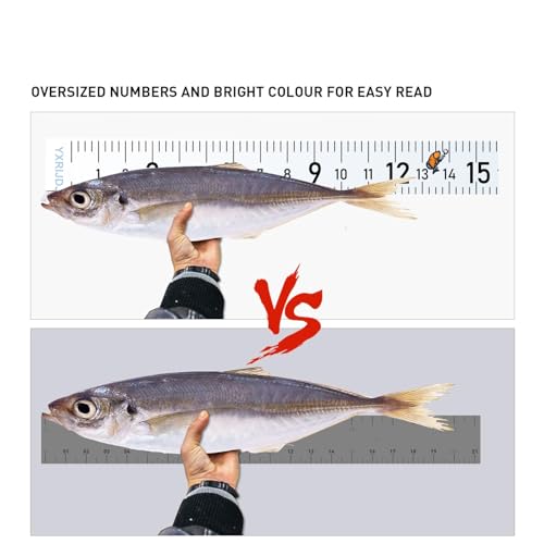 Fishing Ruler for Boat 58" Self-Adhesive Fish Measuring Decals (3 Pack) Waterproof Self Adhesive Measuring Ruler Tape (Blue) - color: Blue