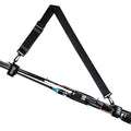 DONQL Fishing Rod Straps Holder Belt, Durable Fishing Rod Carry Straps Adjustable Length 30-54 Inch Fishing Poles Holder Strap Rod Shoulder Belt Travel Tackle Carrier for Freshwater Saltwater, Black