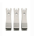 3 Pcs Fishing Line Cutter Nipper Set with Hook Eye Cleaner, Stainless Steel Fly Fishing Line Clippers, Multi-Purpose Cutting Tool for Braid/Mono, Sharp Cutting Nipper Accessories