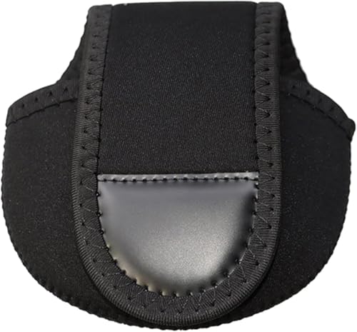 Fishing Reel Protective Cover, Black Storage Pouch for 100-150 Series Baitcasting and Spinning Reels, Reels and Accessories