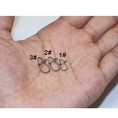 100pcs/pack Fishing Nice Snaps Power Clips Fast Snaps Fishing Speed Clips 25LB 30LB 40LB - size: 100pcs-40LB