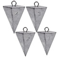 Pyramid Sinkers Fishing Weights Saltwater Pyramid Weights for Surf Fishing Gear Tackle 1oz 2oz 3oz 4oz 5oz 6oz 8oz - style: Mixed (1+2+3+4oz)kit, 10 Pack
