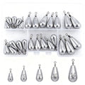 Fishing Weights Sinkers Kit Bass Casting Weights Drop Shot Weights with Swivel for Freshwater Saltwater Catfish Weights - style: 25pcs