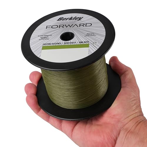 Berkley Forward Braid Fishing Line - color: Low-Vis Green, size: 10 lb - 1500 yd