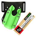 JettyHawk Fishing Rod Hip Holster, Hands-Free Quick-Draw Holder, Fits 1.5-2" Pole, for Spinning, Baitcaster, Centerpin & Surf Rods, Wading & MOLLE Belts - color: Zombie