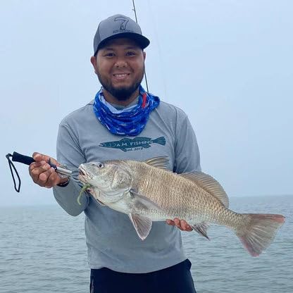 A.M. Fishing Curly Tail Jerkshad 4 Inch Soft Baits Garlic Infused,– 8 Pack – Saltwater & Freshwater Fishing Lures for Bass, Redfish, Snook, and Trout - color: Baby Trout