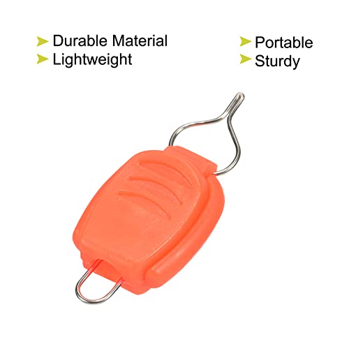 PATIKIL Fishing Line Holders, Baitcasting Reel Fishing Line Holder Clip Buckle Stopper Line Keeper Accessories - color: Orange