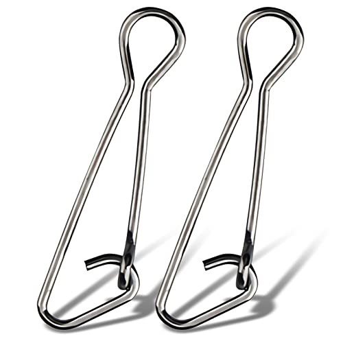 AMYSPORTS Line Connector Fishing Snap Stainless High Strength Snaps Swivels Saltwater Quick Change Fishing Snap Clip Freshwater - color: Black, size: Size 0 (26lb) 100 pcs