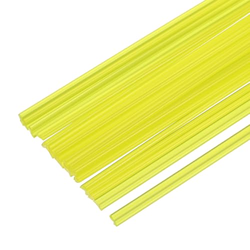 MECCANIXITY 20pcs 10 Inch Plastic Welding Rods PP Welding Strips Welder Rods for Car Bumper, Kayak Repair, Plastic Welder, Yellow - color: Yellow, size: 10 Inch