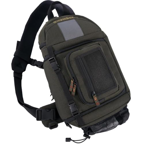SNOWBEE Sling Fishing Bag – 18 L Waterproof Outdoor Sling Pack with Padded Diagonal Strap, Quick‑Access Main Compartment, Mesh Pockets & D‑Ring Attachments