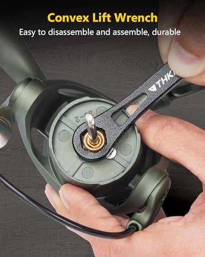 THKFISH Fishing Reel Maintenance Kit, Reel Repair Tool Kit, Fishing Reel Cleaning Set with Spool Pin Remover and 28 in 1 Screwdriver or 38 in 1 Electric Screwdriver - color: Black-Electric screwdriver