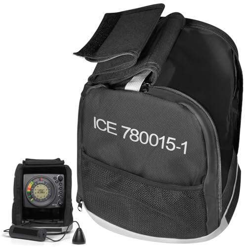 780015-1 Compatible with Humminbird ICE Flashers ICE 35, ICE 45, ICE 55 Models, CC ICE Fishing Flasher Soft Sided Carrying Case Storage Travel Bag for Portable GPS Navigators