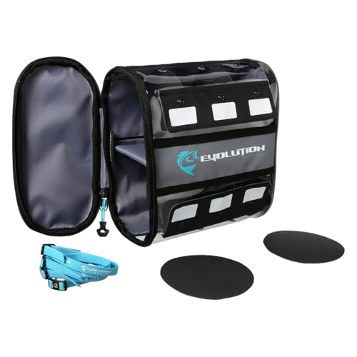 Evolution Fishing Linemaster Bulk Spool Bag – Fits 4 Line Spools, Line Wranglers Included, Tarpaulin Storage Case, Grommet Spooling System