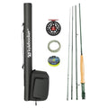 Kylebooker Fly Fishing Rod with Reel Combo Kit 3/4/5/6/7/8 Weight Starter Fly Fishing Outfit with Rod Bag - size: 5wt 9‘0“ 4pc Rod,5/6 Reel