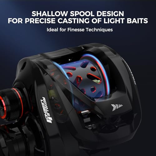 KastKing Royale Legend Fishing Reel - Ultra-Light Aluminum Spool, Corrosion Resistant, Compatible with Royale Legend II/GT Baitcasting Reels