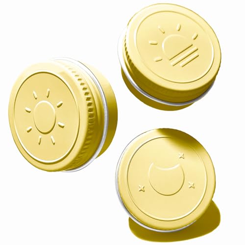 Extra Small Single Pill Box for Purse (3 Pack), Aluminum Screw Top Pill Container, 3 Times a Day Portable Waterproof Single Pill Case for Vitamins, Fish Oils, Supplements (Light Yellow) - color: Light Yellow