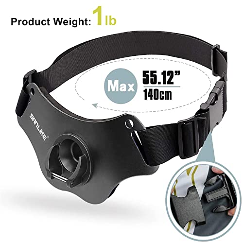 SANLIKE Fishing Belt Fight Belt Adjustable Aluminum Waist Fighting Belt Rod Holder Stand-up Fishing Belt