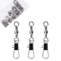 Barrel Swivels Fishing Tackle FS/BZ-02 | Fishing Swivels & Snaps,B-Shaped Quick Clips,Terminal Tackle Kit,for Saltwater Freshwater - size: 6#+5#+2#+1/0#+3/0#