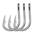 Live Bait Hook Saltwater, 30Pcs Catfish Circle Hooks 2X Strong Stainless Steel Fishing Hooks 1/0-12/0 - size: 11/0-30pcs