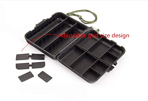 Toasis Plastic Tackle Box Case Fishing Lure Storage Container Organizer