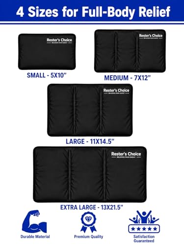 2 Pack Large Ice Packs for Injuries | 11" x 14.5" | Hot & Cold Pack | Reusable Gel Pack, Durable Construction, & Flexible When Frozen (Black, 11x14.5 Inch (Pack of 2)) - color: Black, size: 11x14.5 Inch (Pack of 2)