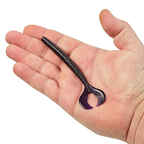 Berkley PowerBait Speed Boss Fishing Soft Bait - color: Junebug Red, size: 4 3/4"