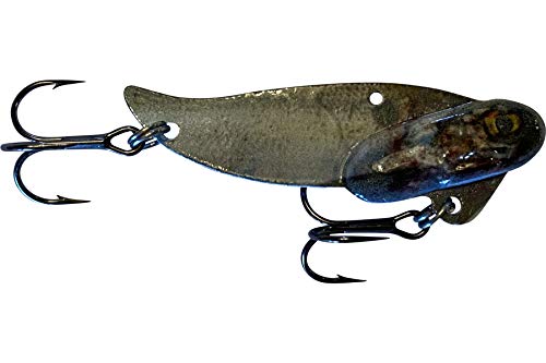 (2 Pack) - Blitz Lures Fishing Lures Metal VIB Hard Spinner Blade Baits for Bass Walleyes Trout Fishing Spoons - Blitz Blades Made in USA Zinc - color: GIZZARD SHAD, size: 1/2OZ