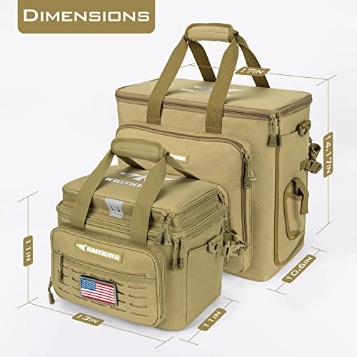 KastKing Fishing Tackle Bags - Saltwater & Freshwater Fishing Bags - Water Resistant, Padded Shoulder Strap - Gear Storage - color: Khaki--Medium, size: Medium