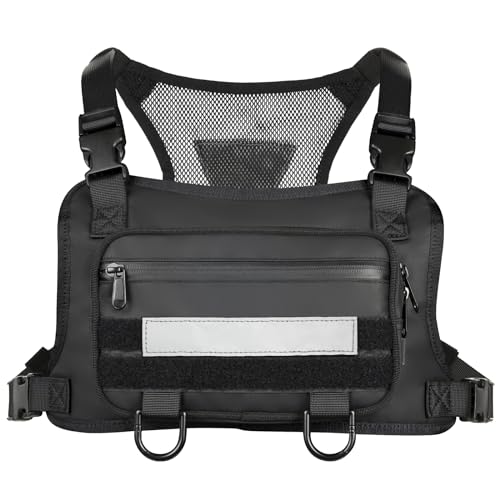 VISMIX Waterproof Running Chest Pack, Lightweight Sports Chest Bag For Workouts, Running, Cycling, Skiing