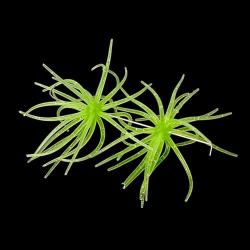 Tentacle Creature Lure Floating Fishing Lures Soft Artificial Baits for Bass Fishing - color: Green flash