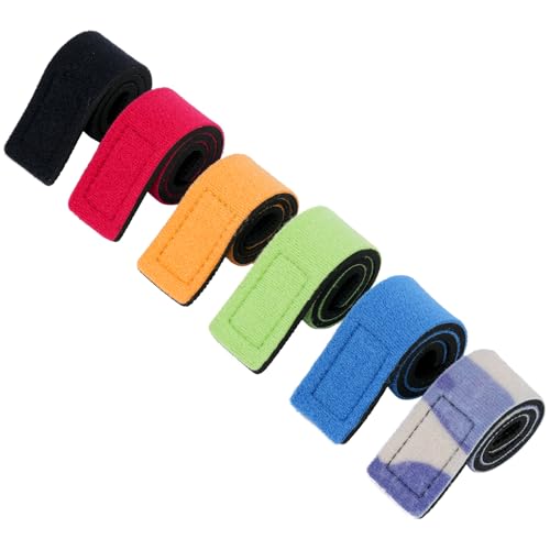 12Pcs Fishing Rod Straps for Casting Rods, Spinning and Fly (6 Color)