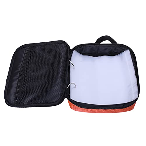 Kylebooker Soft Plastic Bait Storage Binders Organizer Saltwater Fishing Lure Leader Wallet Tackle Binder Bag - color: Orange
