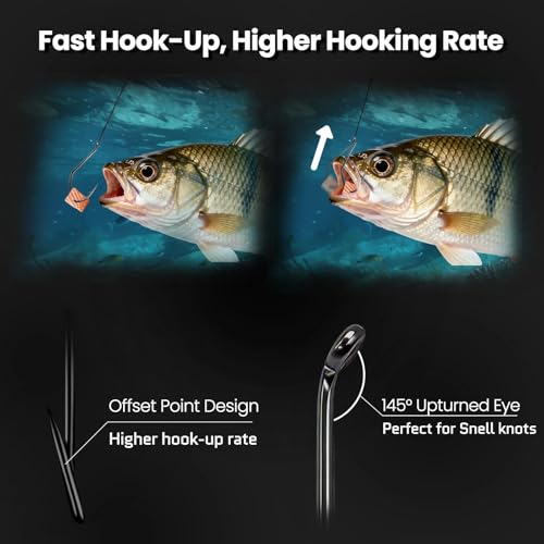 FishTrip Catfish Hooks Big River Hooks, 25/50pcs Live Cut Bait Fishing Hook for Catfishing Flathead Saltwater Freshwater - size: 2/0_50pcs