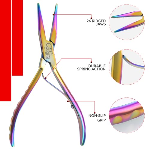 Fish Bone Pliers/Tweezers Stainless Steel Washable (plasma) - color: plasma