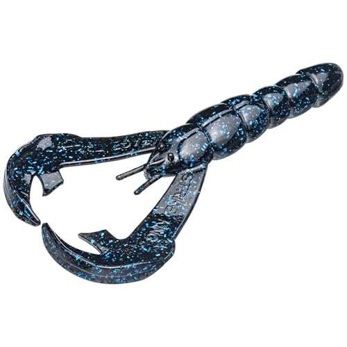 Strike King Rage Tail Craw - color: Black / Blue (Case Pack), size: 4 inch